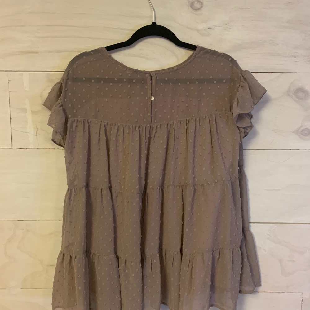 Lavender 3 tier blouse